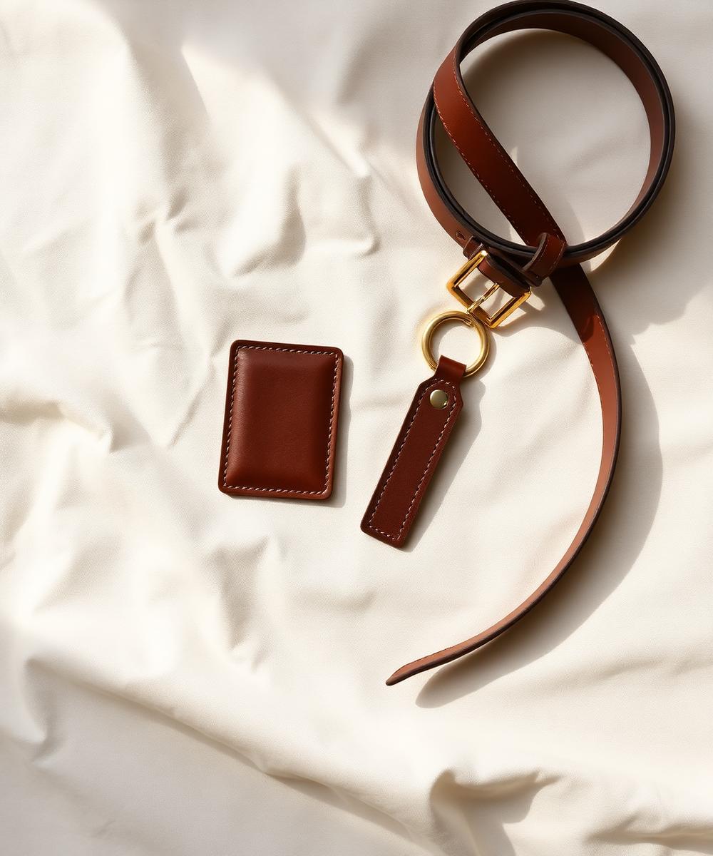 Minimal style with Leather Marvel leather goods