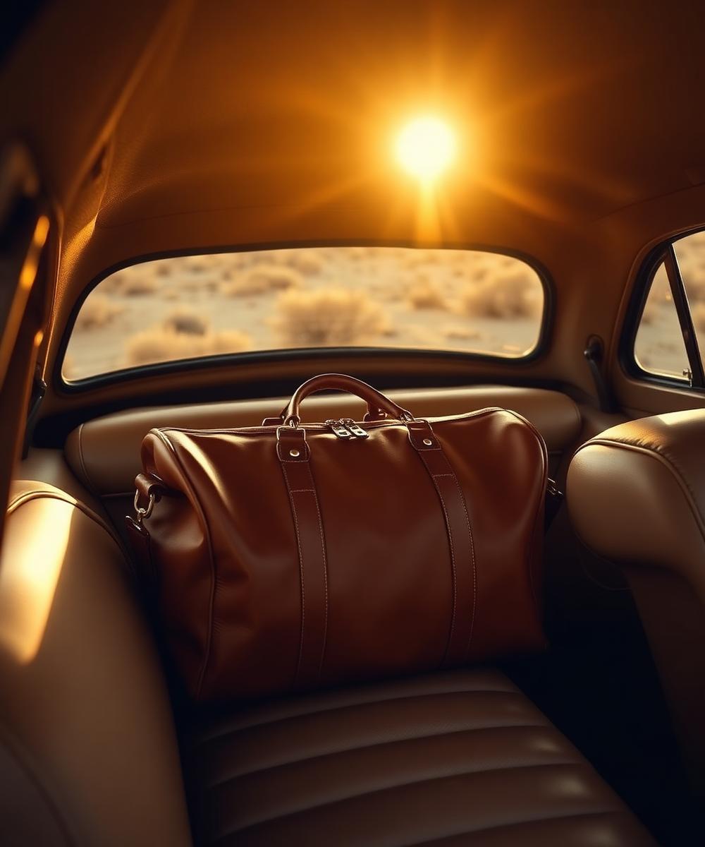 Travel style with Leather Marvel leather goods